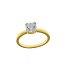 Anillo Salvatore Plata con circonita blanca Talla 16